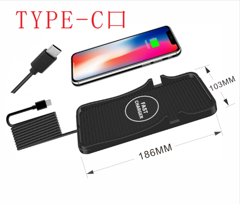 2-in-1 Car Navigation Anti-Slip Mat Wireless Charger